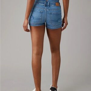 American Eagle Outfitters Blue Jean Shorts High-Waisted Cuffed (New with tags)